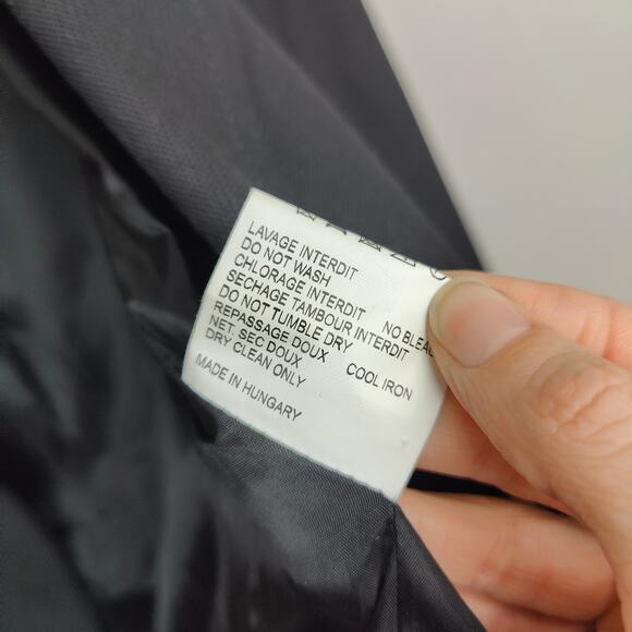 Carven Blazer Womens 38 FR Large US Black Avant‎ Garde Jacket Designer - Picture 11 of 11